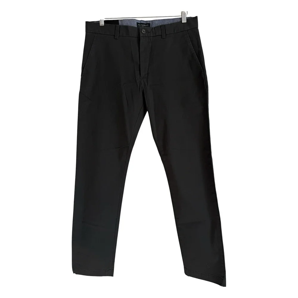 Banana Republic Pants Mens Size 33x32 Flint Gray Fulton Stretch Chino Office NEW